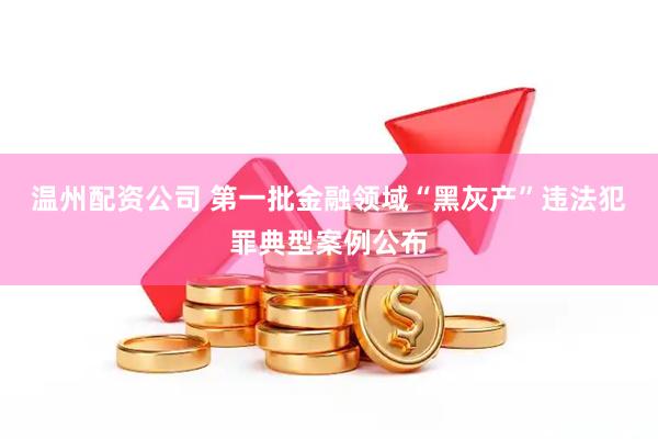 温州配资公司 第一批金融领域“黑灰产”违法犯罪典型案例公布